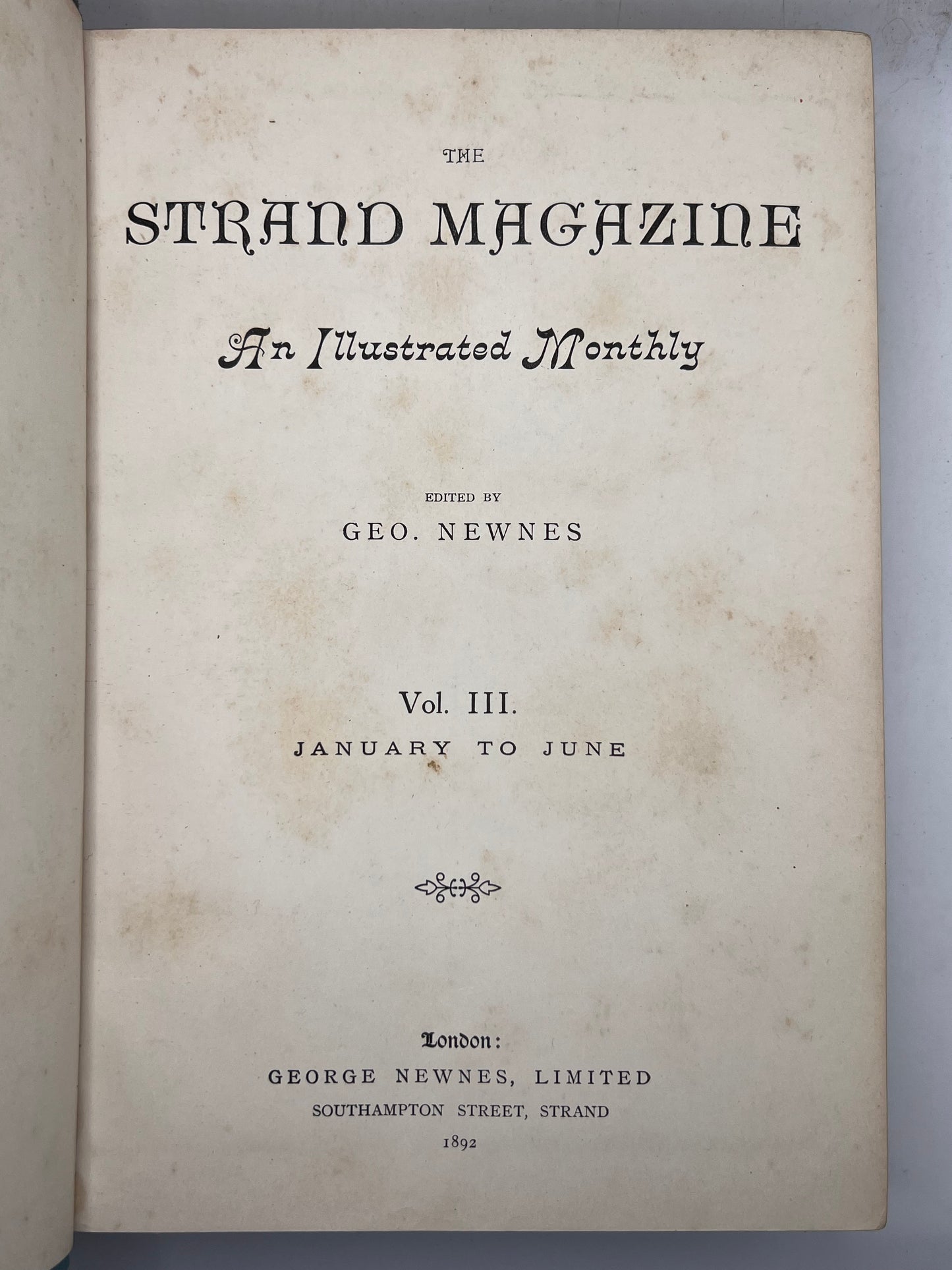 The Strand Magazine 1891-1893 First Edition of Sherlock Holmes