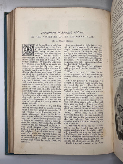 The Strand Magazine 1891-1893 First Edition of Sherlock Holmes