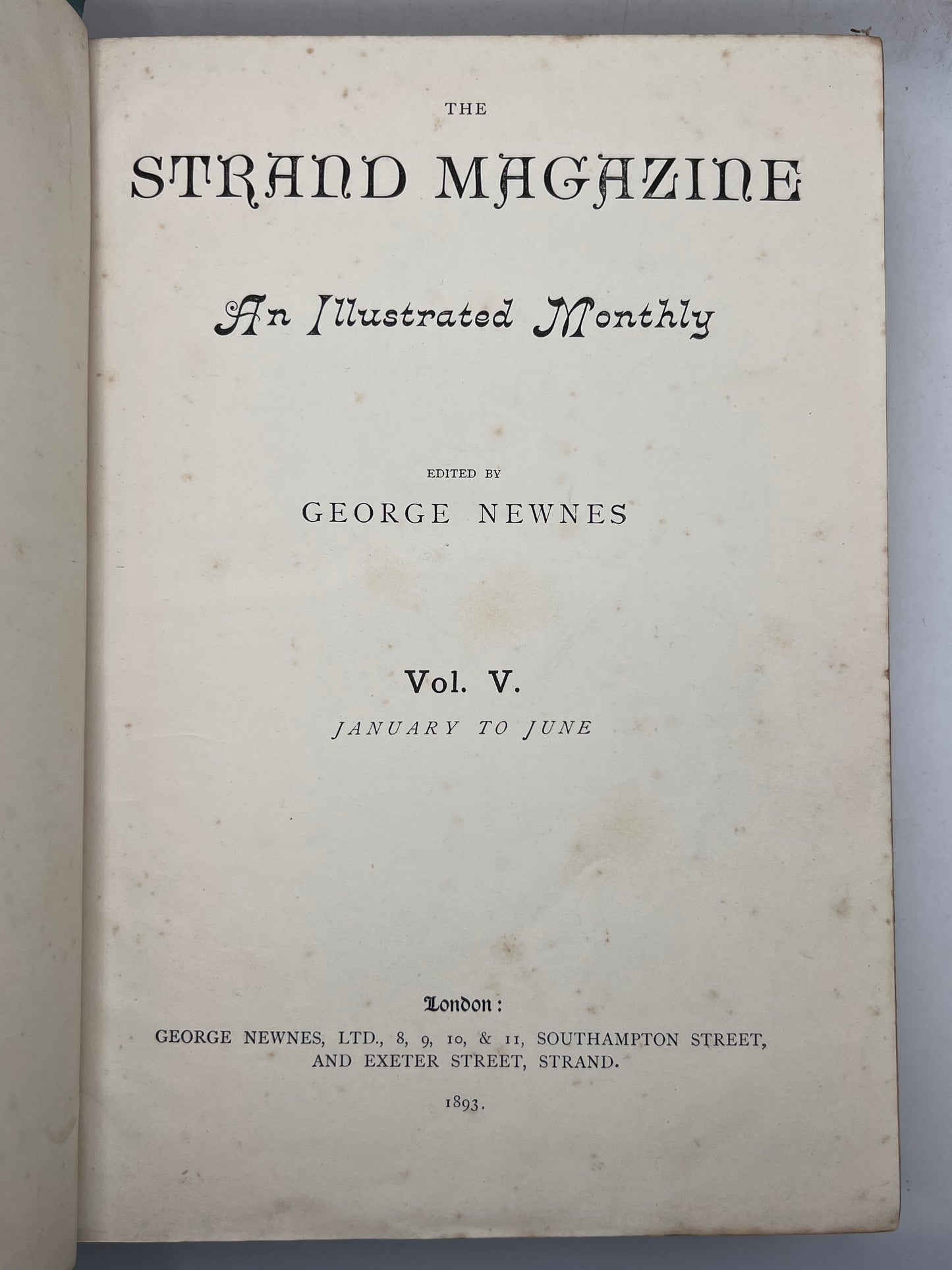 The Strand Magazine 1891-1893 First Edition of Sherlock Holmes