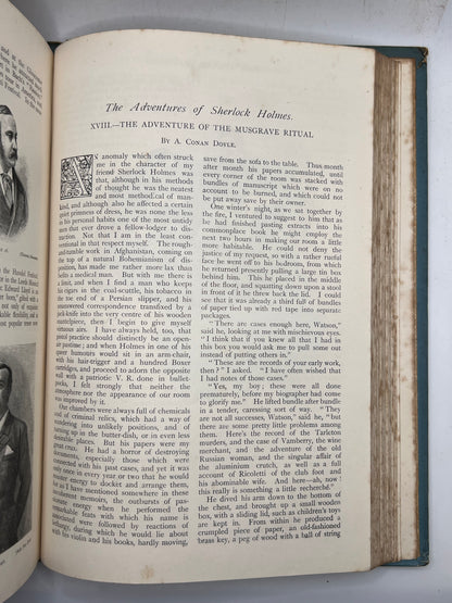 The Strand Magazine 1891-1893 First Edition of Sherlock Holmes