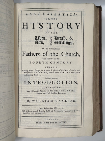 Apostolic Christian Martyrs; William Cave 1716