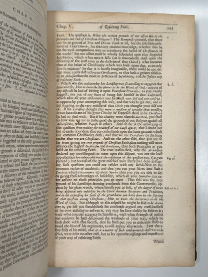 Stillingfleet's Rational Account of the Protestant Religion 1681