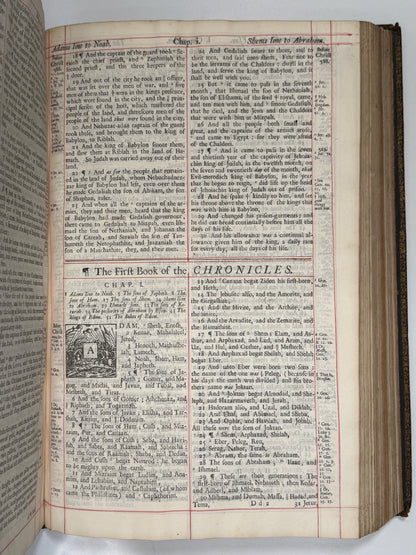 1709 Red-Ruled King James Bible in a Magnificent Contemporary Fine Binding