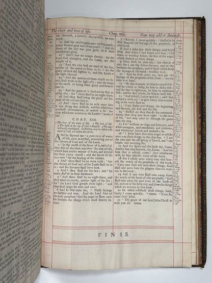 1709 Red-Ruled King James Bible in a Magnificent Contemporary Fine Binding