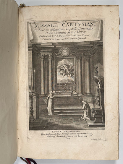 1679 Carthusian Missal in a Very Fine Contemporary Binding