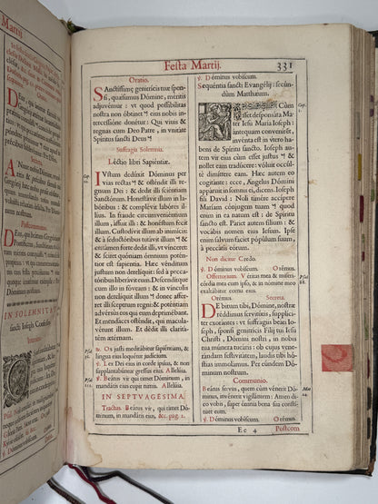 1679 Carthusian Missal in a Very Fine Contemporary Binding
