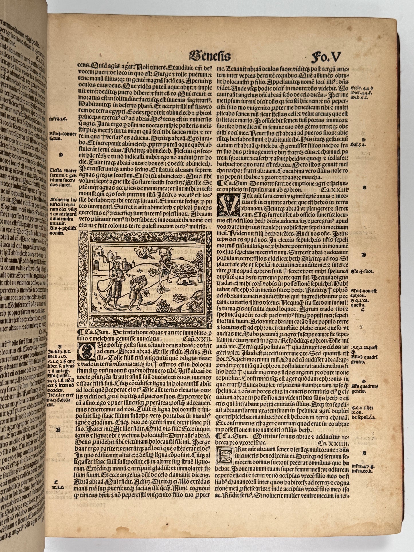 1515 Biblia Latina: Sacon/Koberger Imprint: Hand Coloured Folio