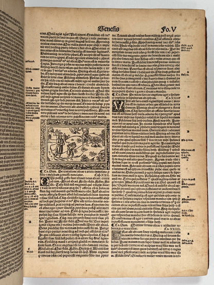 1515 Biblia Latina: Sacon/Koberger Imprint: Hand Coloured Folio