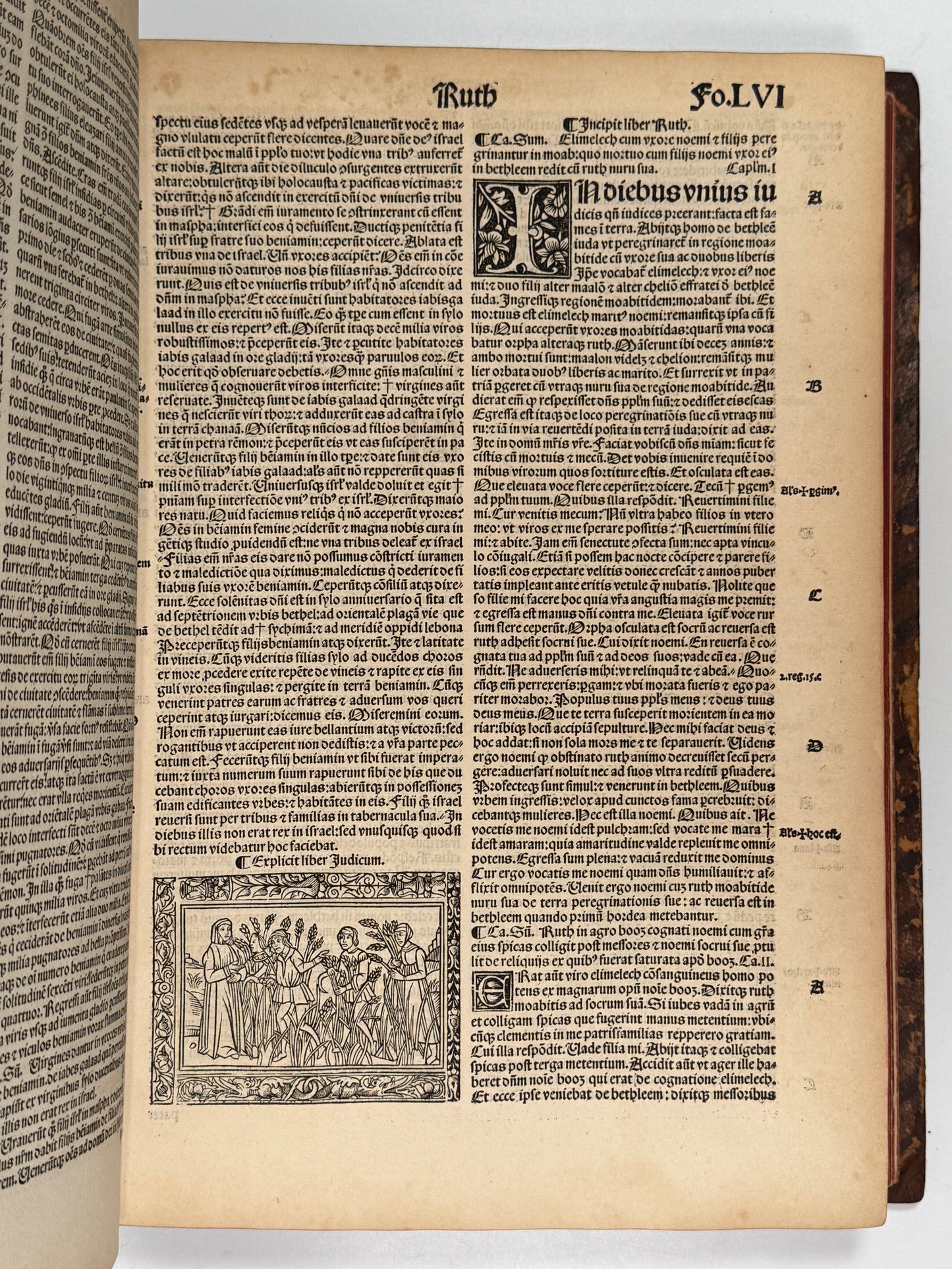 1515 Biblia Latina: Sacon/Koberger Imprint: Hand Coloured Folio