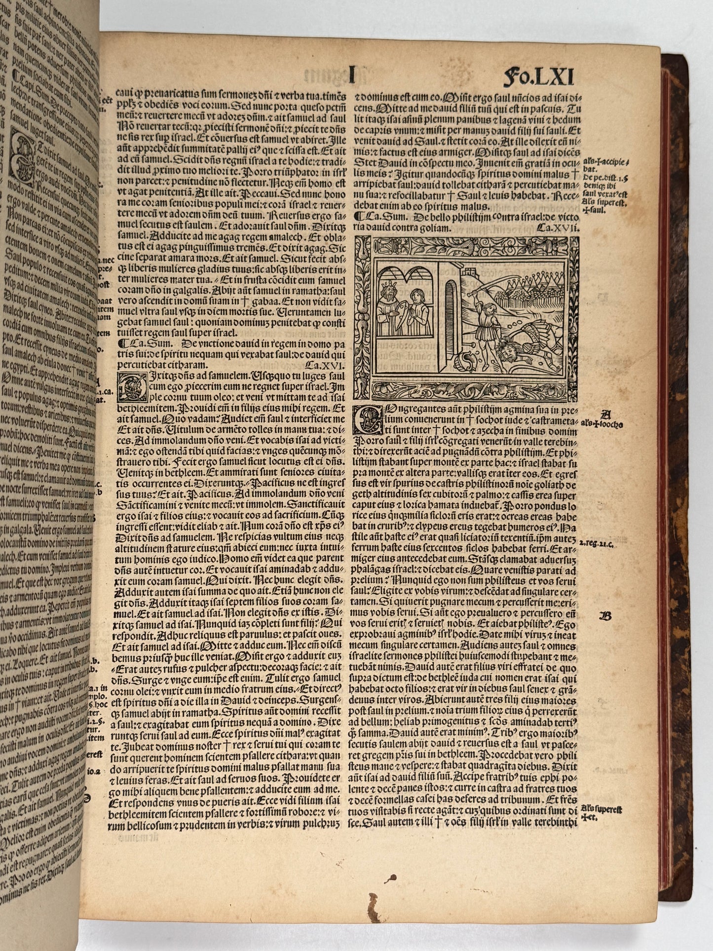 1515 Biblia Latina: Sacon/Koberger Imprint: Hand Coloured Folio