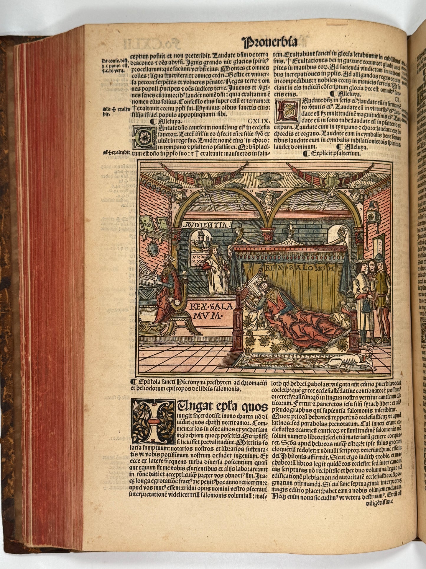 1515 Biblia Latina: Sacon/Koberger Imprint: Hand Coloured Folio