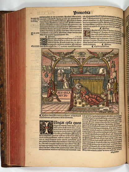 1515 Biblia Latina: Sacon/Koberger Imprint: Hand Coloured Folio