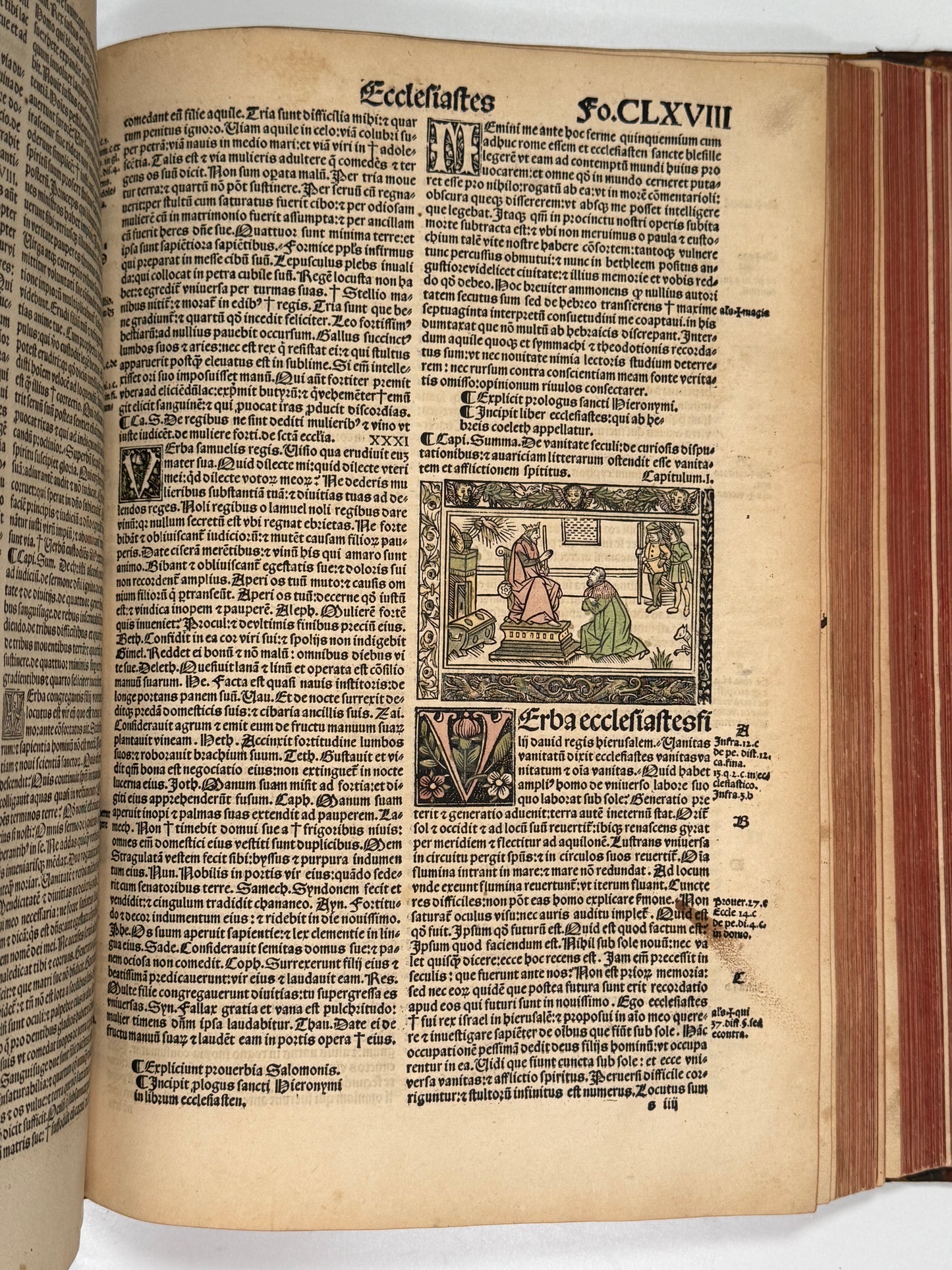1515 Biblia Latina: Sacon/Koberger Imprint: Hand Coloured Folio
