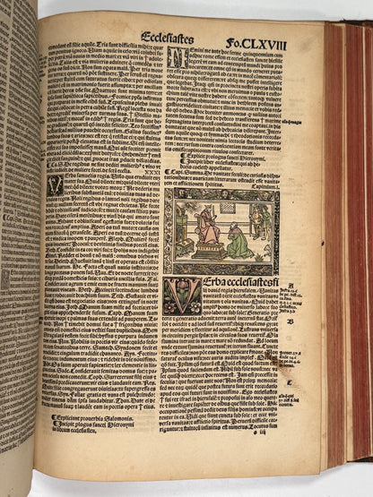 1515 Biblia Latina: Sacon/Koberger Imprint: Hand Coloured Folio