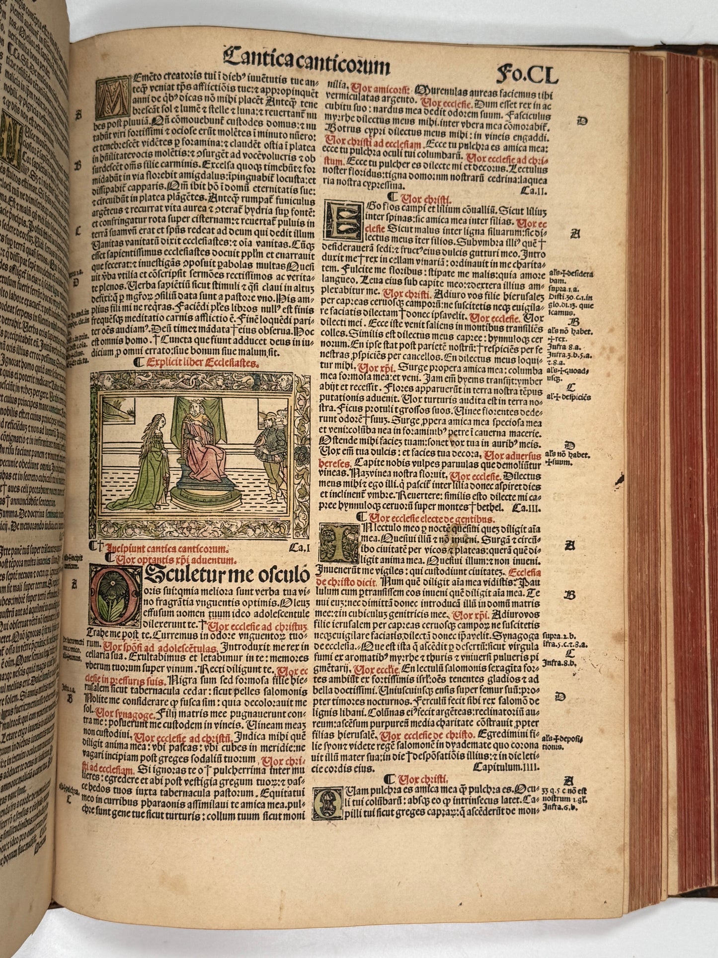1515 Biblia Latina: Sacon/Koberger Imprint: Hand Coloured Folio
