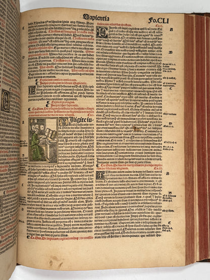 1515 Biblia Latina: Sacon/Koberger Imprint: Hand Coloured Folio