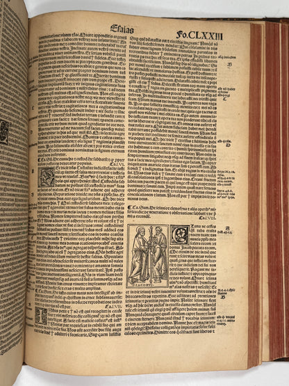 1515 Biblia Latina: Sacon/Koberger Imprint: Hand Coloured Folio