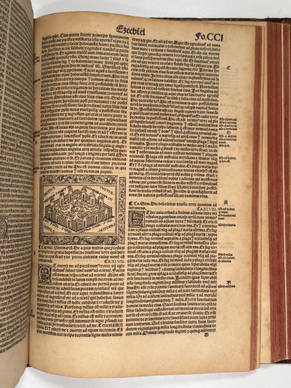 1515 Biblia Latina: Sacon/Koberger Imprint: Hand Coloured Folio