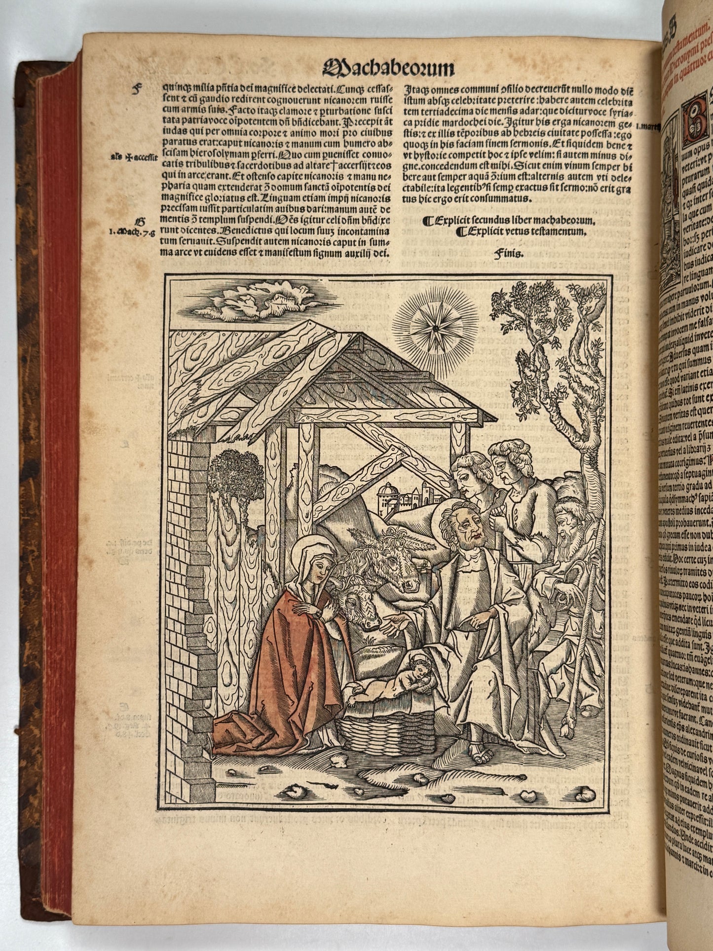 1515 Biblia Latina: Sacon/Koberger Imprint: Hand Coloured Folio