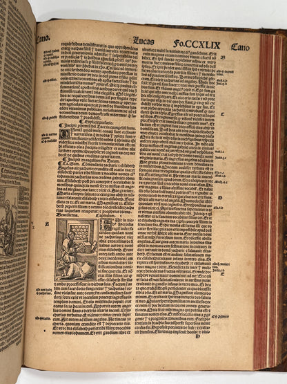 1515 Biblia Latina: Sacon/Koberger Imprint: Hand Coloured Folio