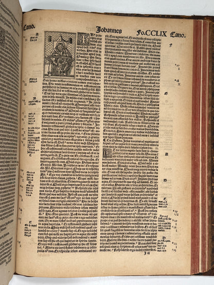 1515 Biblia Latina: Sacon/Koberger Imprint: Hand Coloured Folio