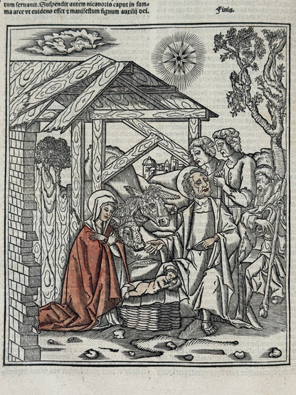 1515 Biblia Latina: Sacon/Koberger Imprint: Hand Coloured Folio