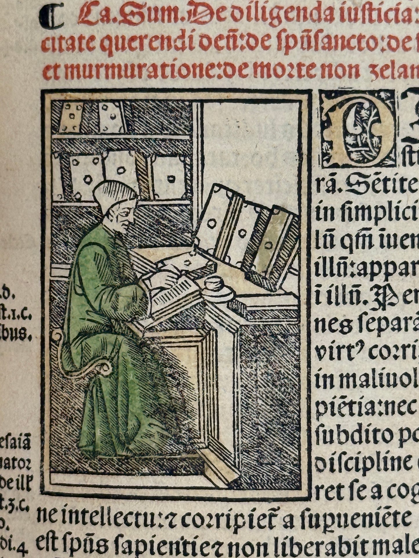 1515 Biblia Latina: Sacon/Koberger Imprint: Hand Coloured Folio