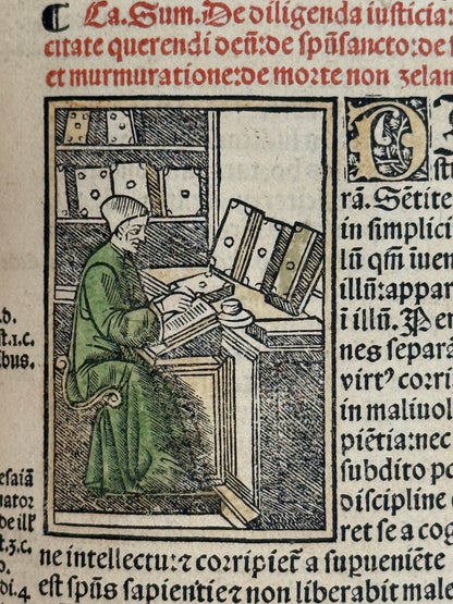 1515 Biblia Latina: Sacon/Koberger Imprint: Hand Coloured Folio