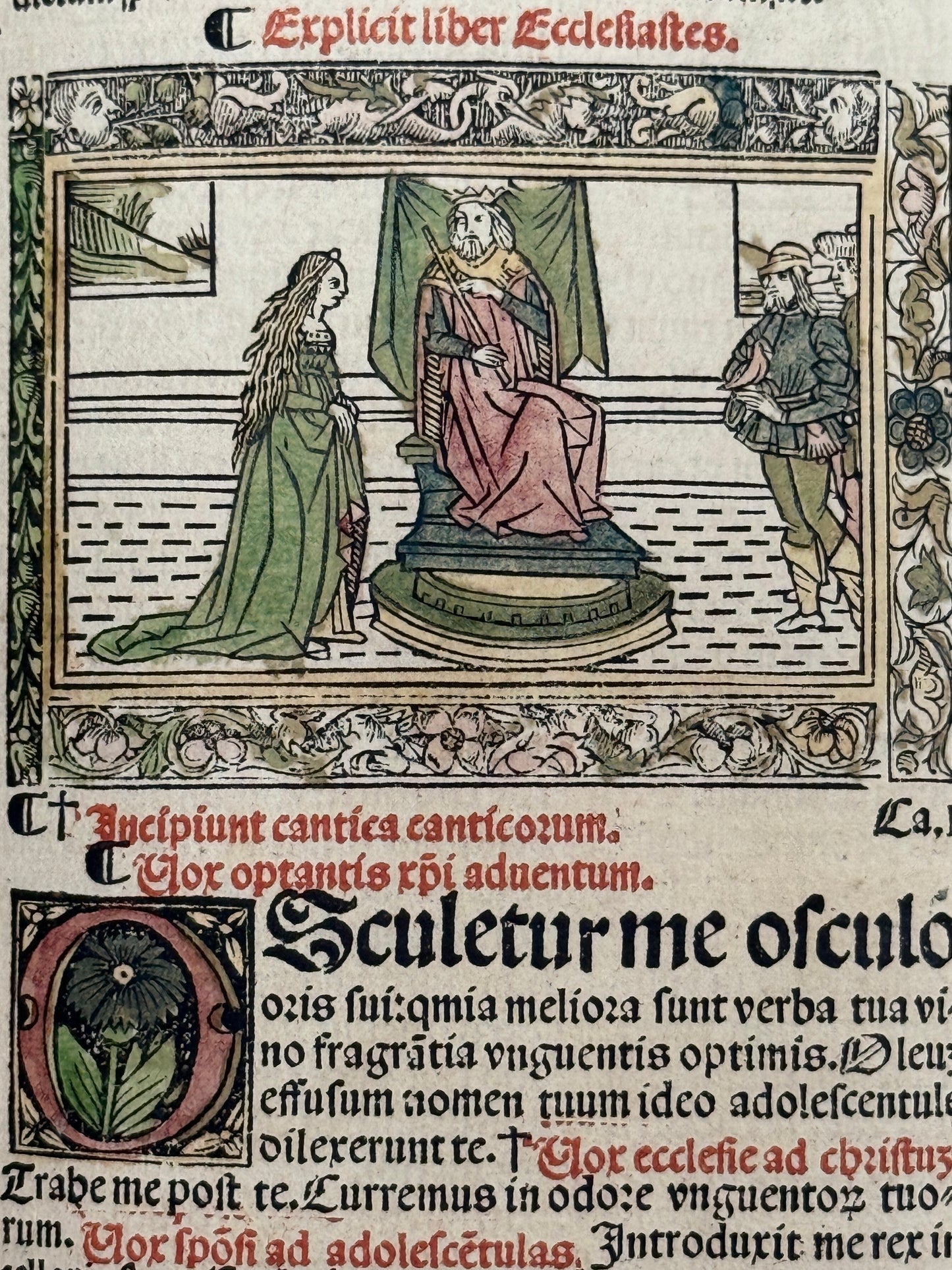 1515 Biblia Latina: Sacon/Koberger Imprint: Hand Coloured Folio