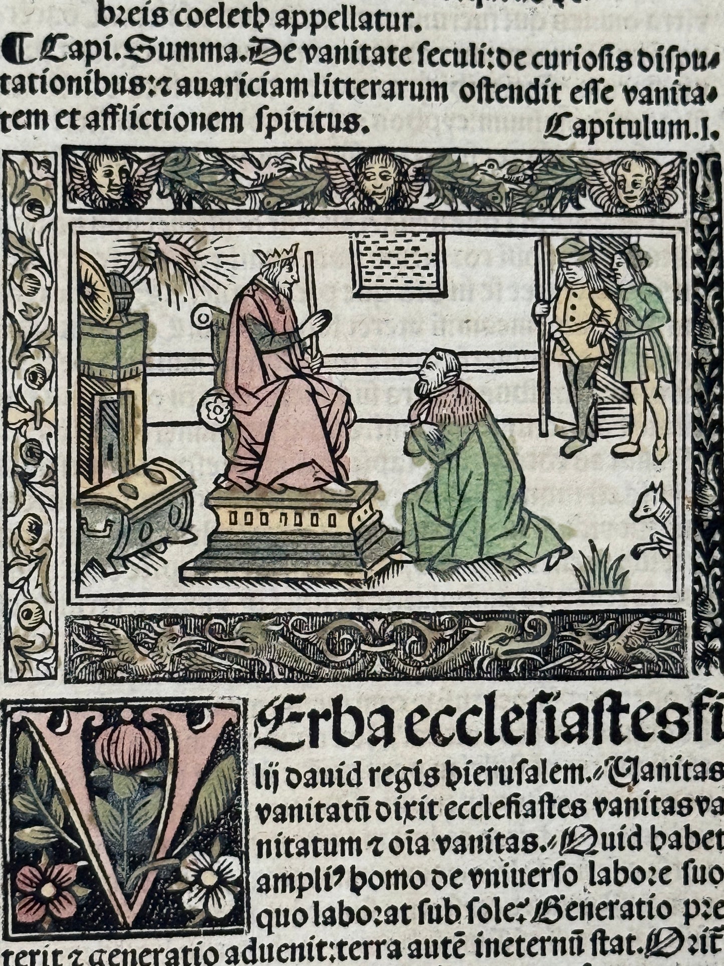 1515 Biblia Latina: Sacon/Koberger Imprint: Hand Coloured Folio