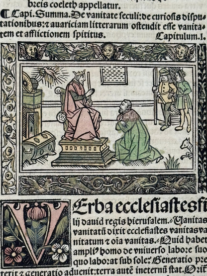 1515 Biblia Latina: Sacon/Koberger Imprint: Hand Coloured Folio