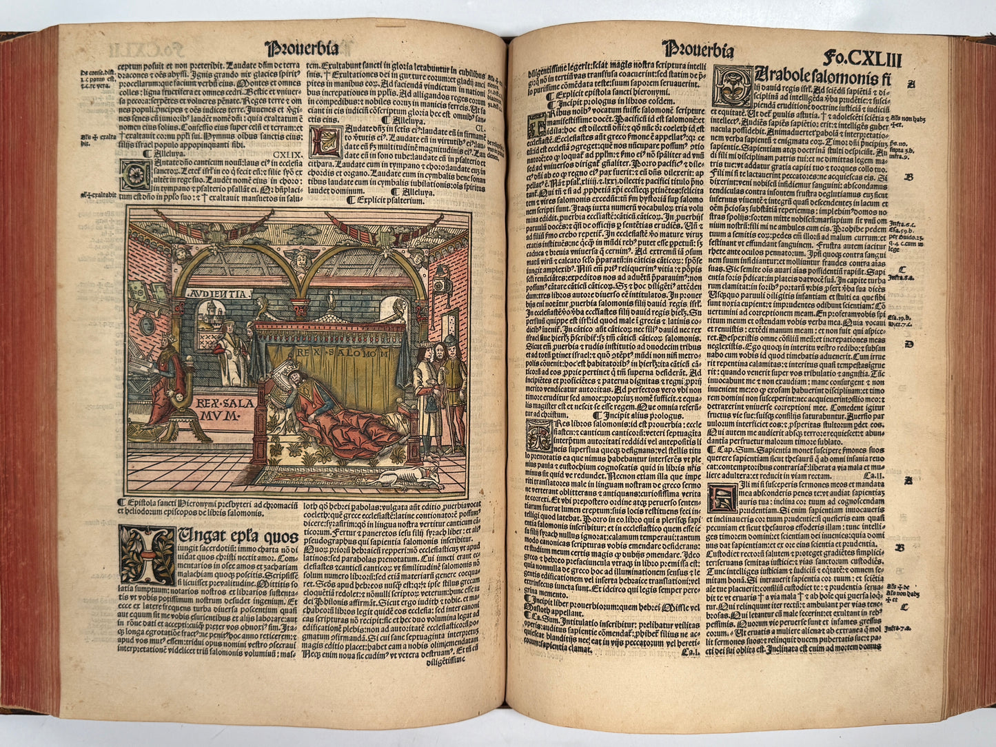 1515 Biblia Latina: Sacon/Koberger Imprint: Hand Coloured Folio
