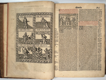 1515 Biblia Latina: Sacon/Koberger Imprint: Hand Coloured Folio