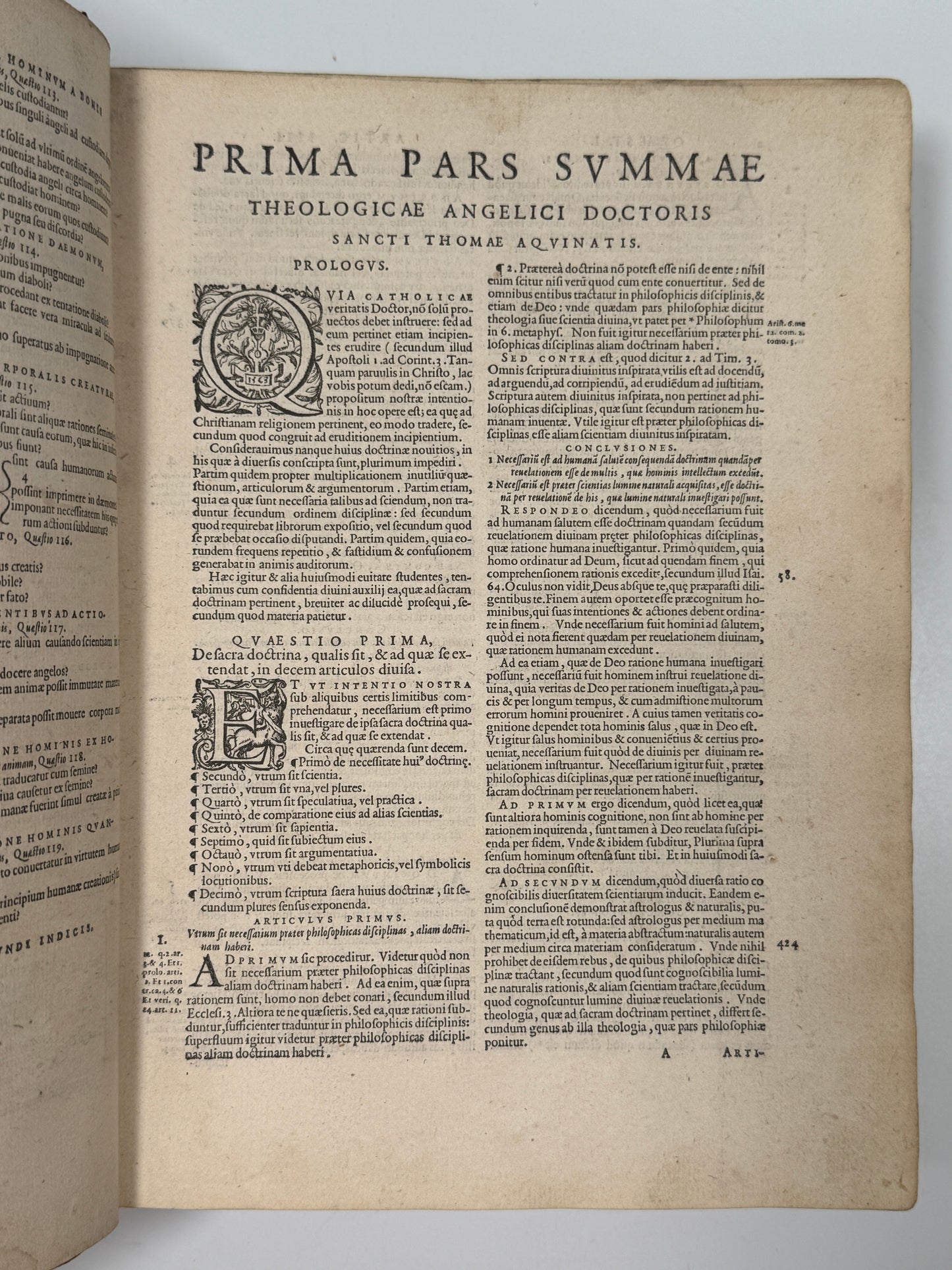 Summa Theologica by St. Thomas Aquinas 1569