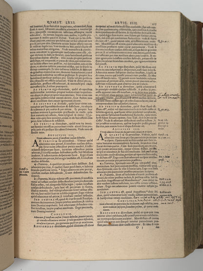 Summa Theologica by St. Thomas Aquinas 1569