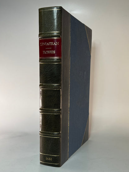 Leviathan by Thomas Hobbes 1651 First Edition First Issue