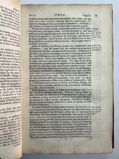 Leviathan by Thomas Hobbes 1651 First Edition First Issue