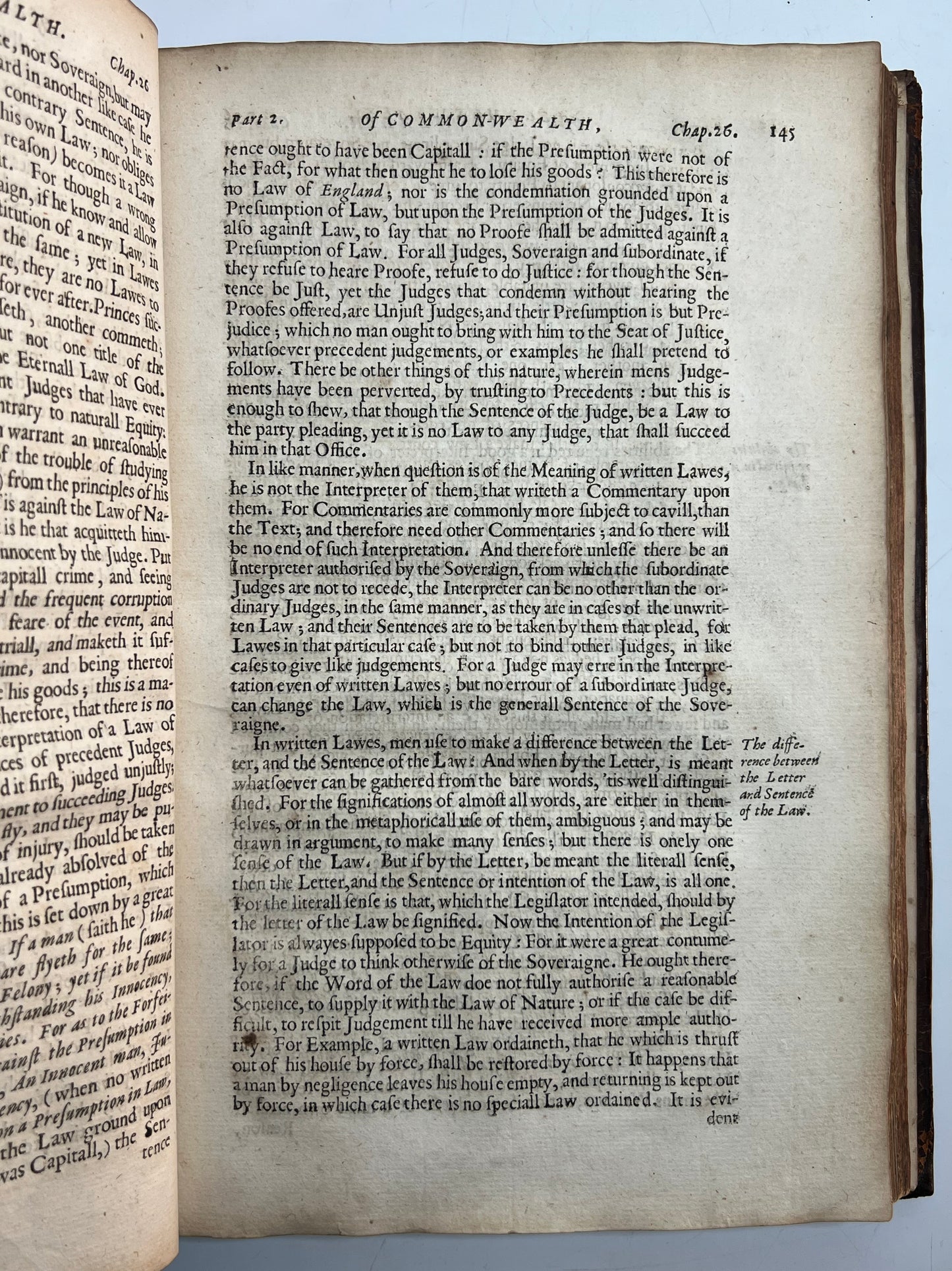 Leviathan by Thomas Hobbes 1651 First Edition First Issue
