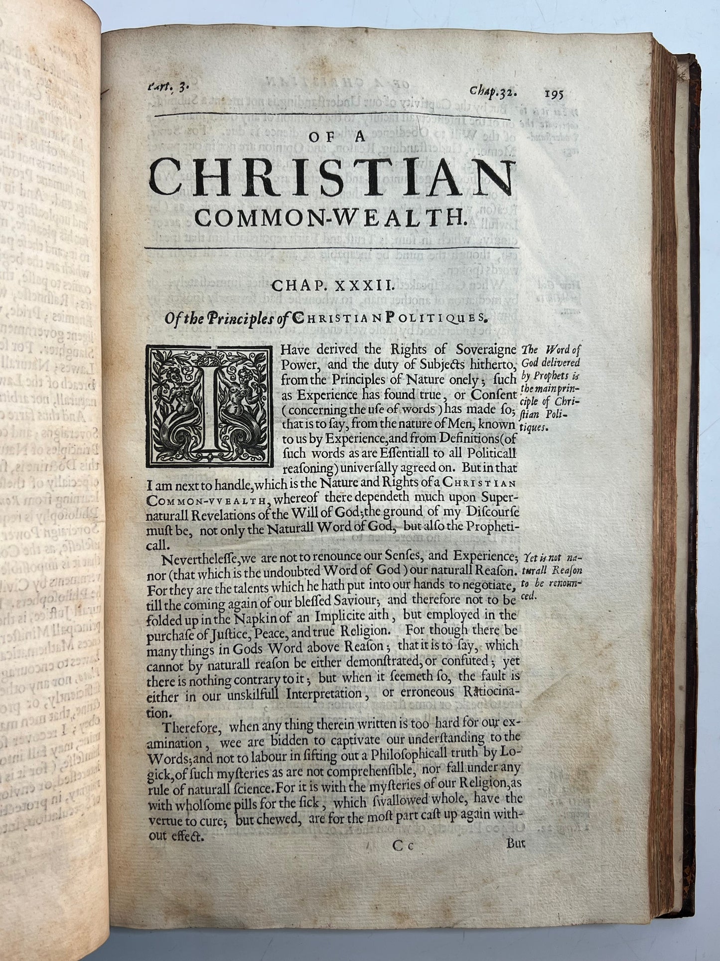 Leviathan by Thomas Hobbes 1651 First Edition First Issue