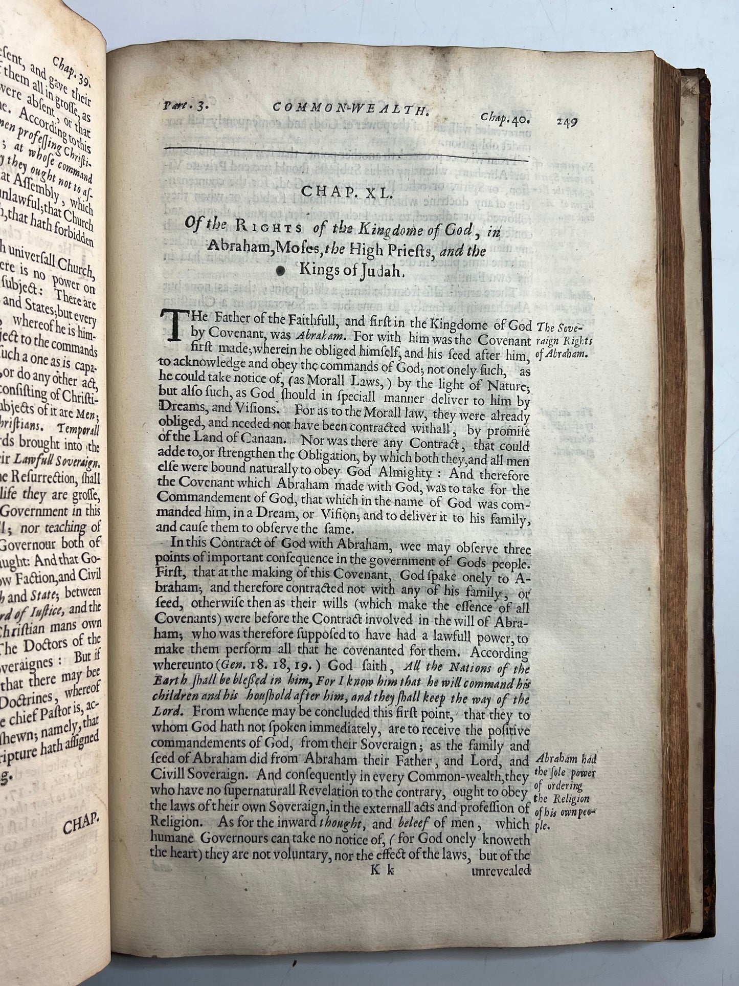 Leviathan by Thomas Hobbes 1651 First Edition First Issue