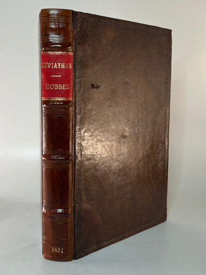Leviathan by Thomas Hobbes 1651 First Edition First Issue