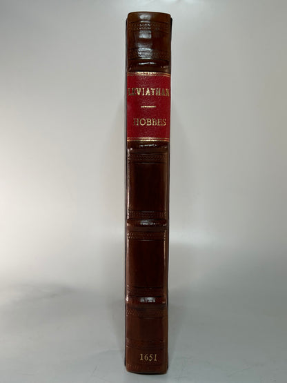 Leviathan by Thomas Hobbes 1651 First Edition First Issue