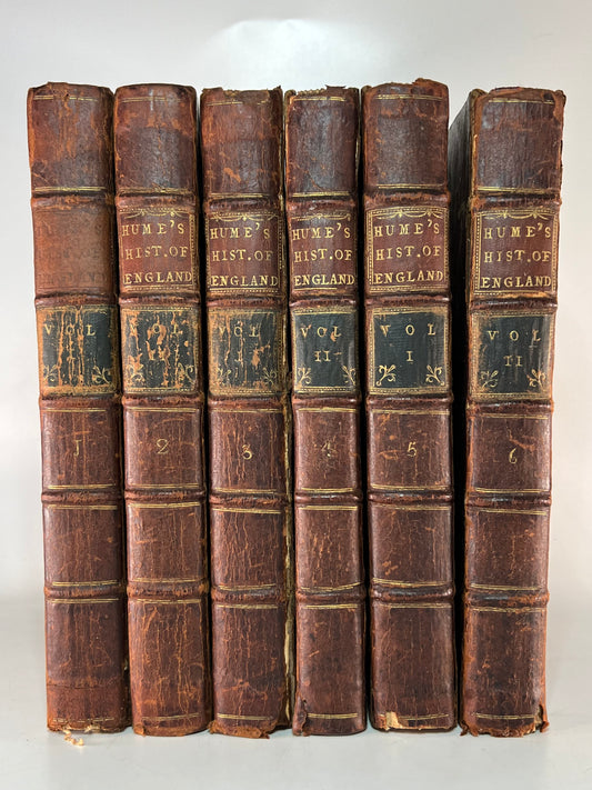 The History of England by David Hume 1759-1762 First Edition