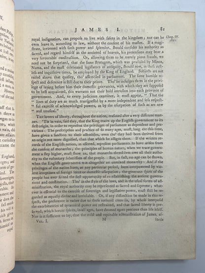 The History of England by David Hume 1759-1762 First Edition