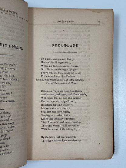 The Works of Edgar Allan Poe 1850-1856 First Editions in Original Cloth