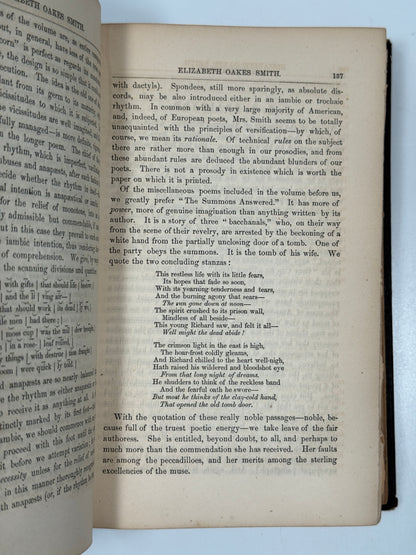 The Works of Edgar Allan Poe 1850-1856 First Editions in Original Cloth