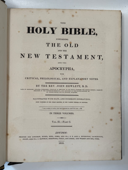 Antique King James Bible 1812