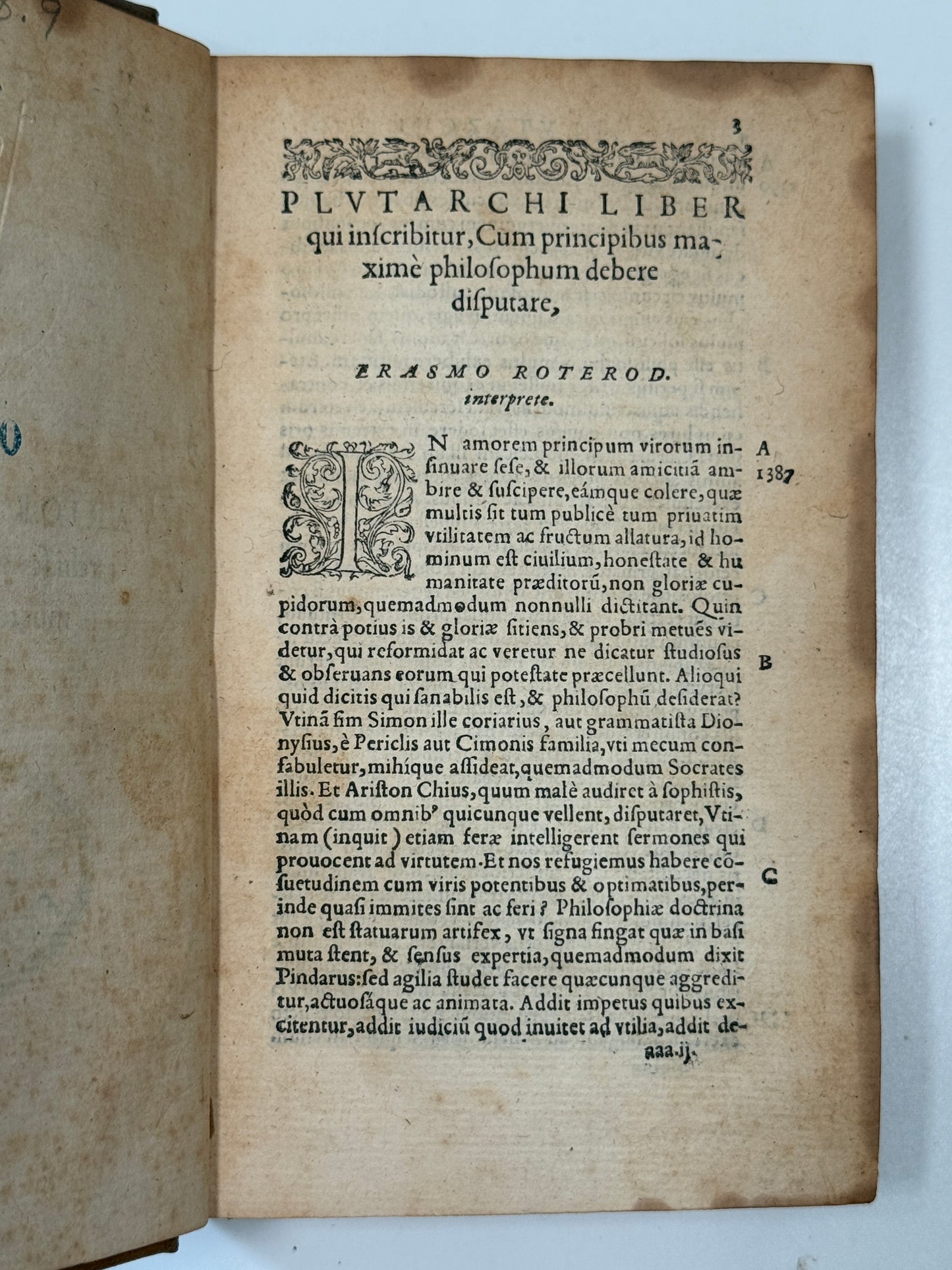 The Works of Plutarch 1572 First Edition