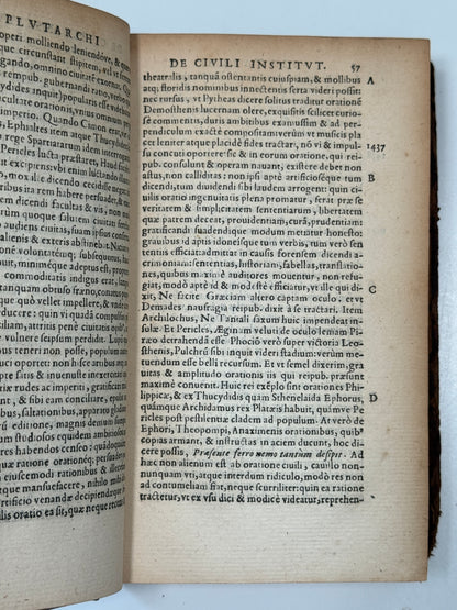 The Works of Plutarch 1572 First Edition