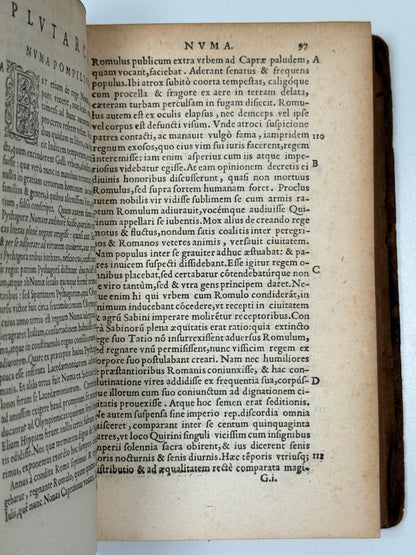 The Works of Plutarch 1572 First Edition